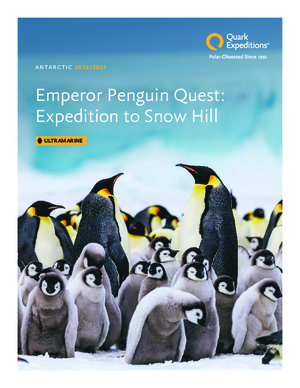 Quark Expeditions Ultramarine Antarctic Emperor Penguin Quest 2026 2027